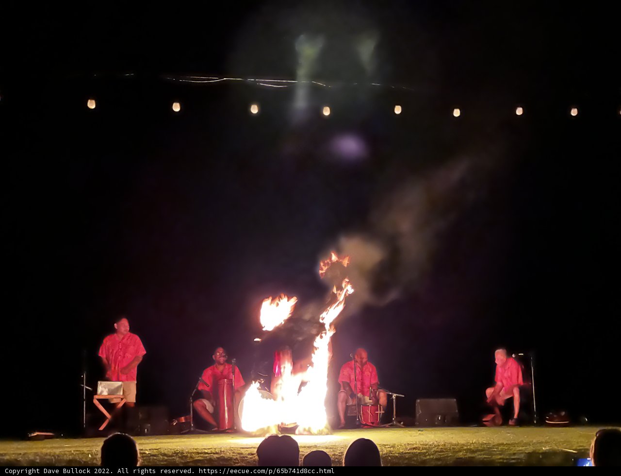 Bonfire at the Maui Concert