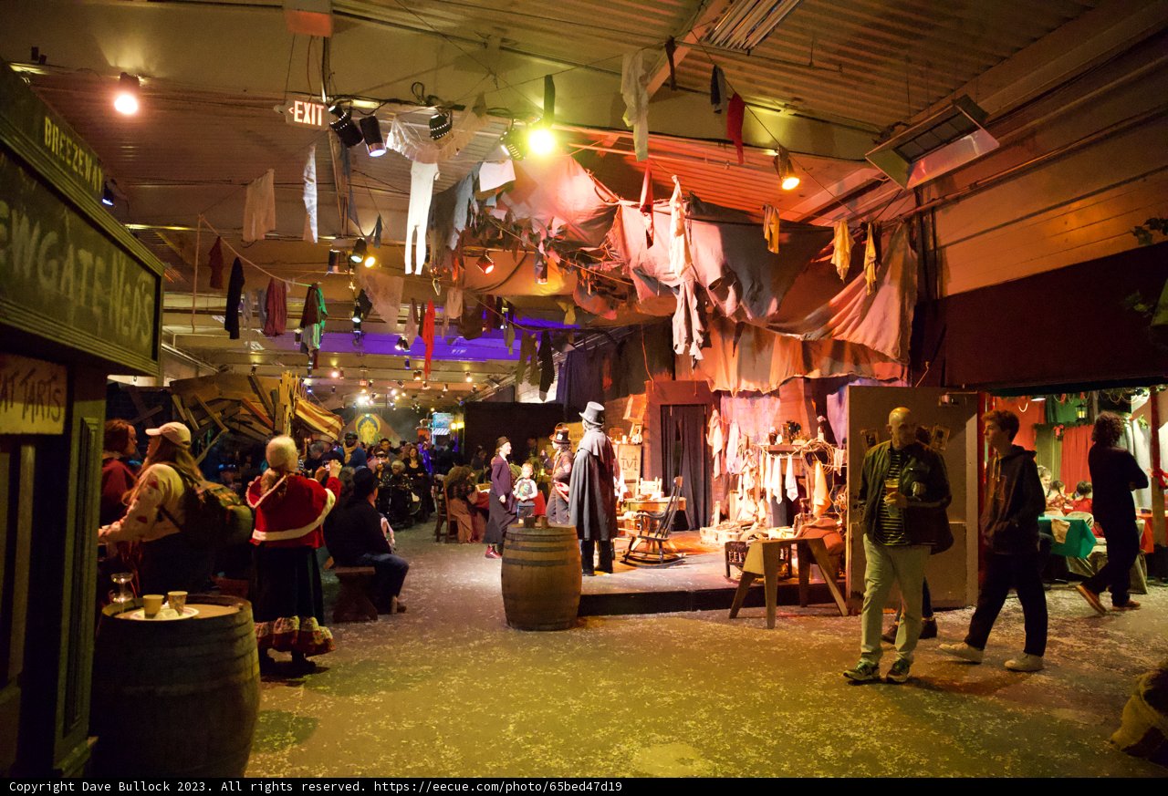Bustling Indoor Bazaar - Dickens Christmas Fair 2023