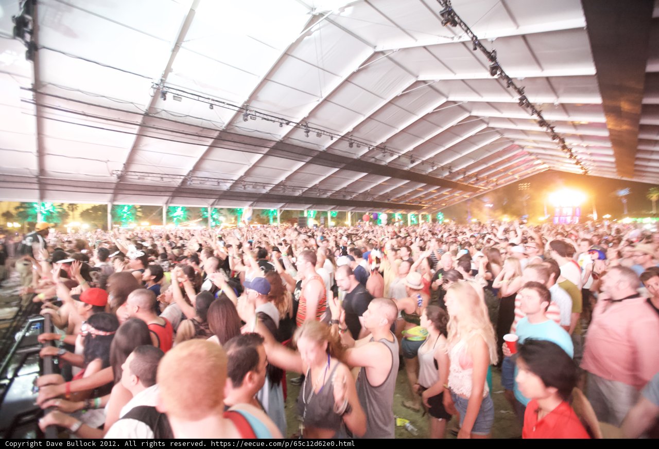 Urban Crowd at Coachella Music Festival