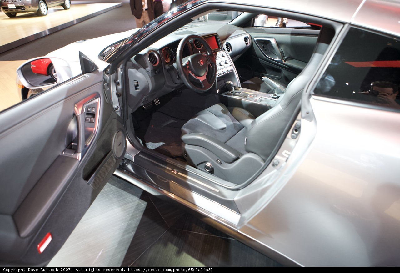 Sleek and Silver Sports Car Interior