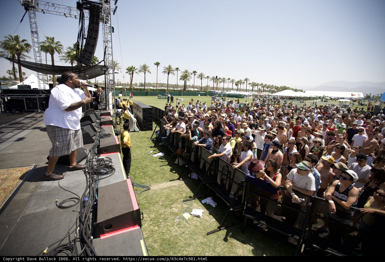 Ted King performs at Coachella in 2008