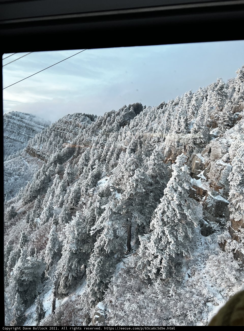 Majestic Snowy Mountains from a Train