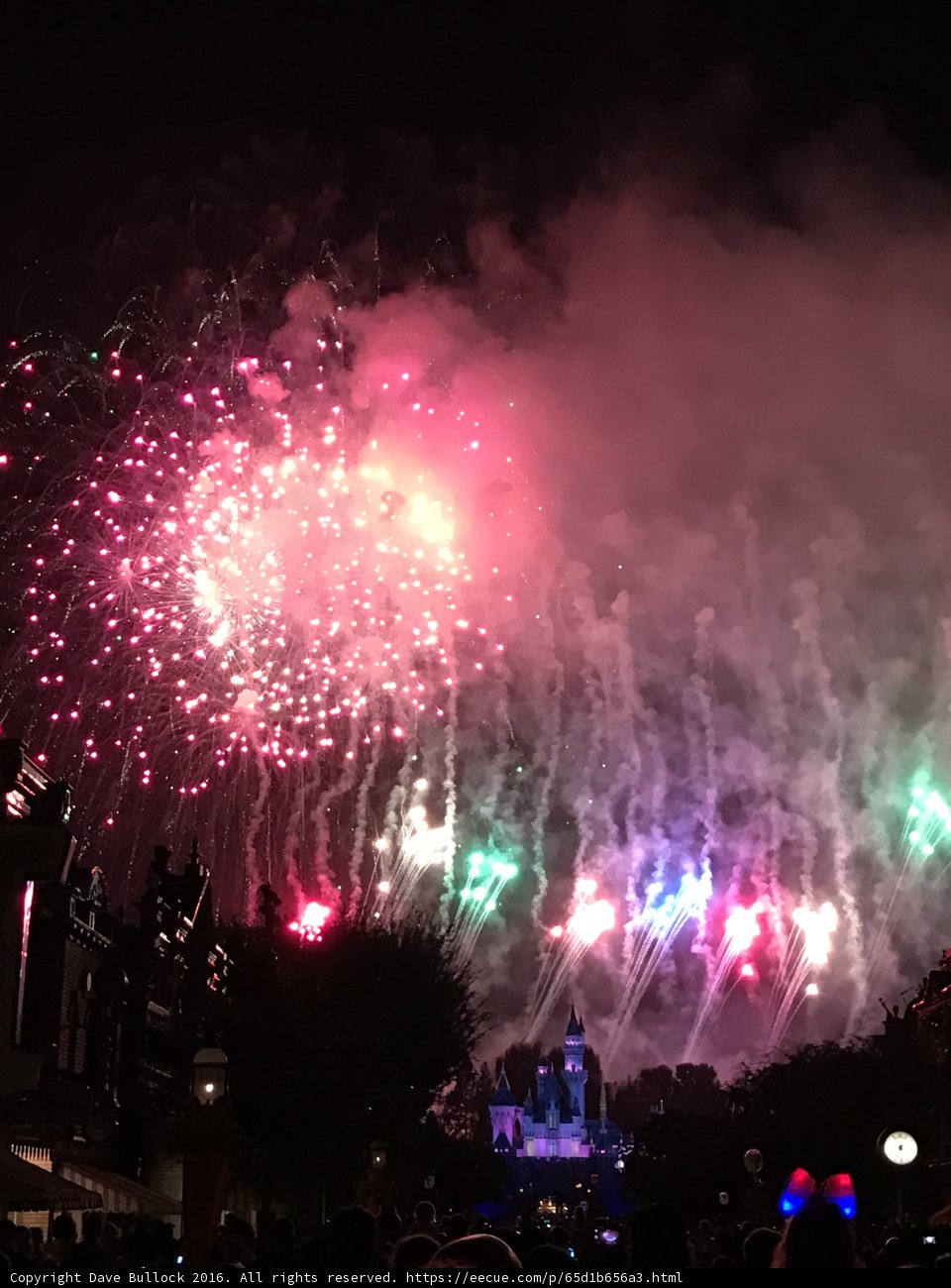 Spectacular Disneyland Fireworks Display