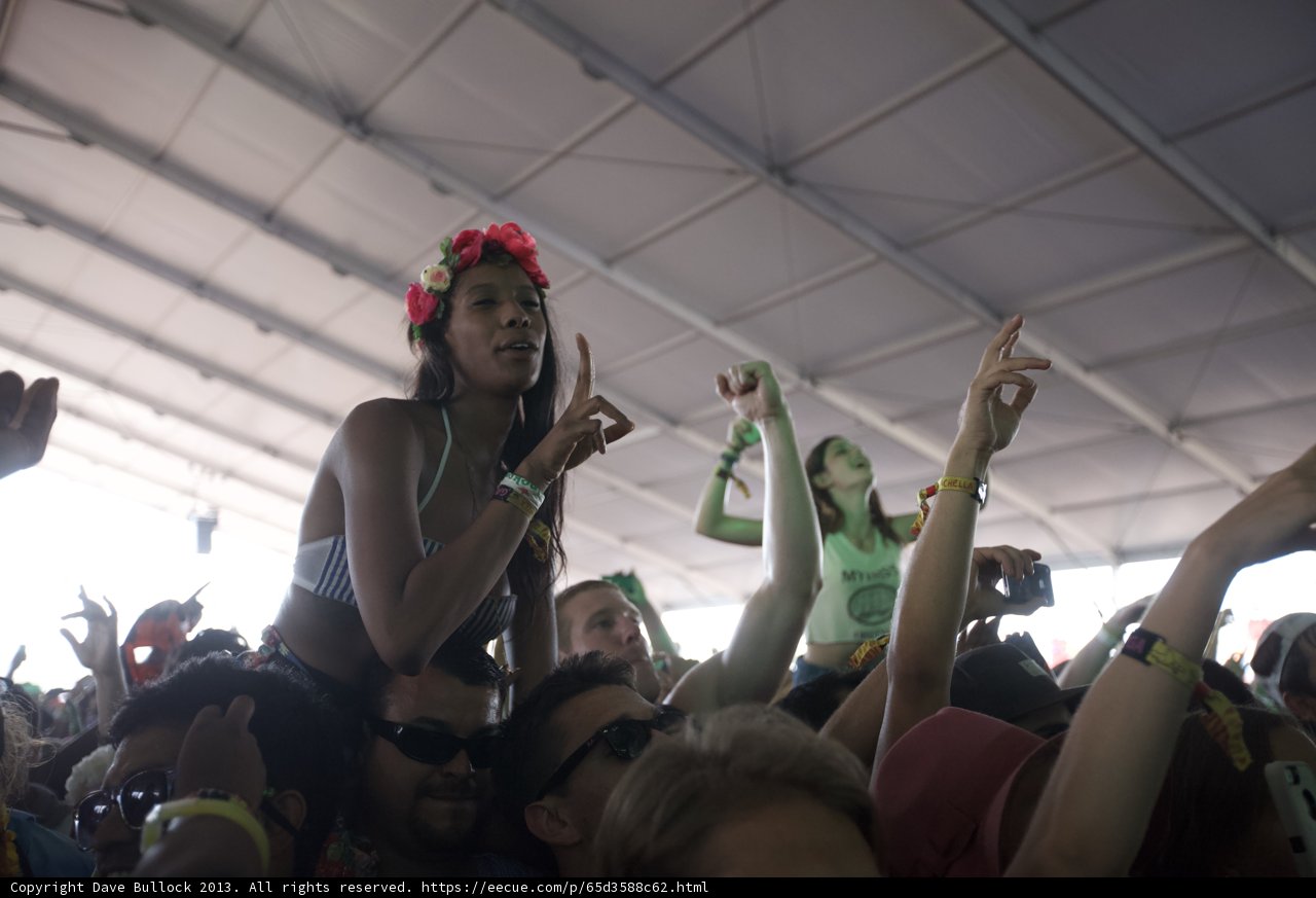 Bikini Babe in a Crowd