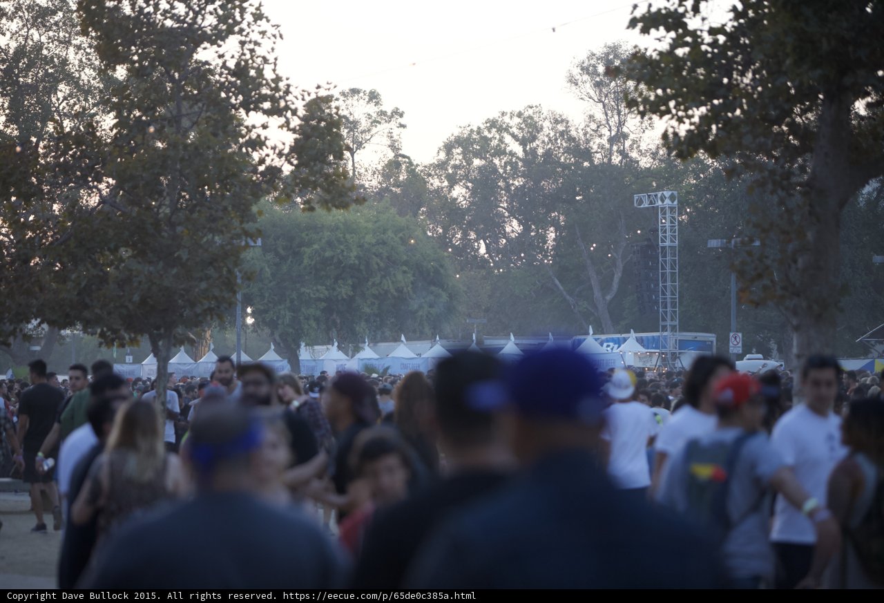 Crowd Walking to Stage