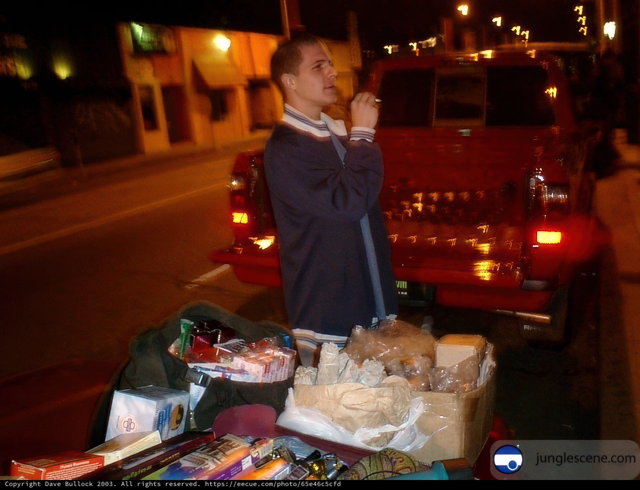 Man and Food Truck