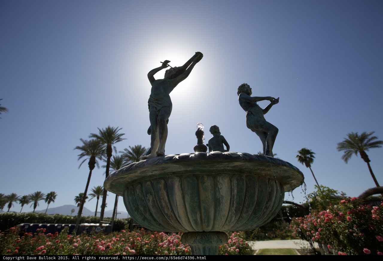 Three Girls Playing in Fountain Sculpture