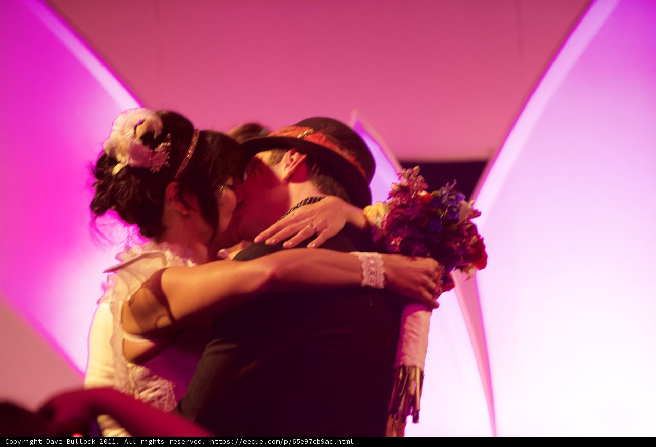 A Tango of Love Under a Purple Light