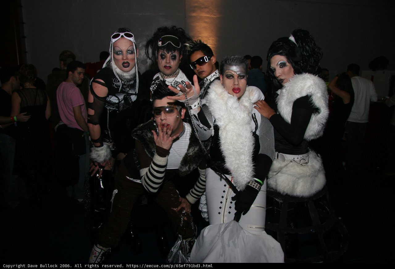 New Year's Eve Costumed Crowd