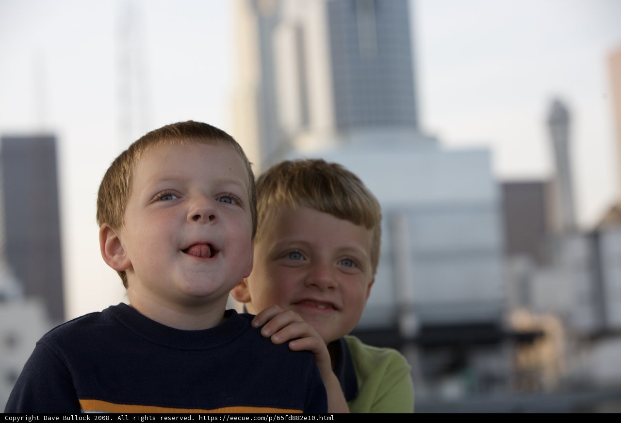 Two Boys and the Cityscape