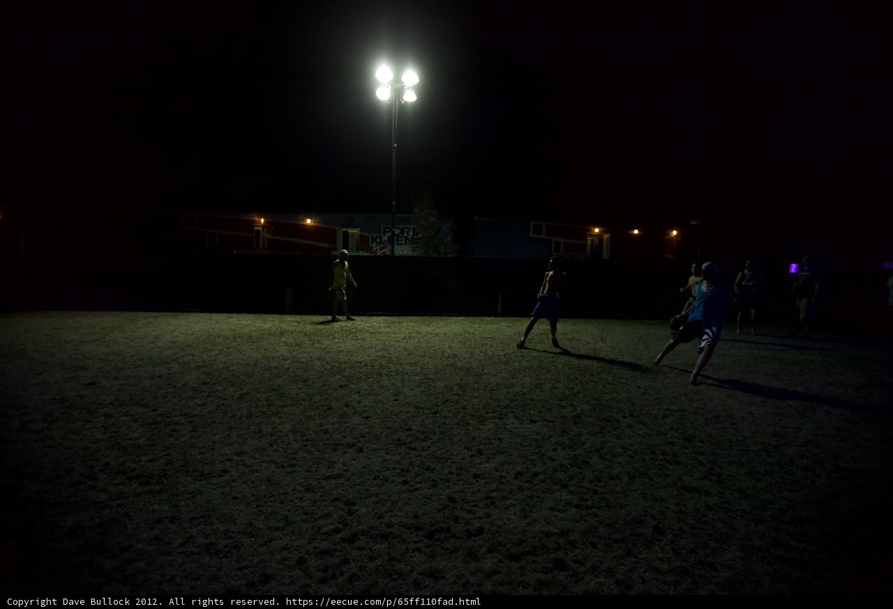 Nighttime Soccer Fun