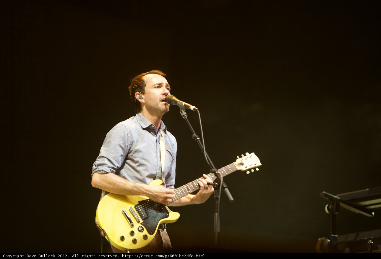 James Mercer Rocks the Stage with his Electric Guitar at Coachella 2012