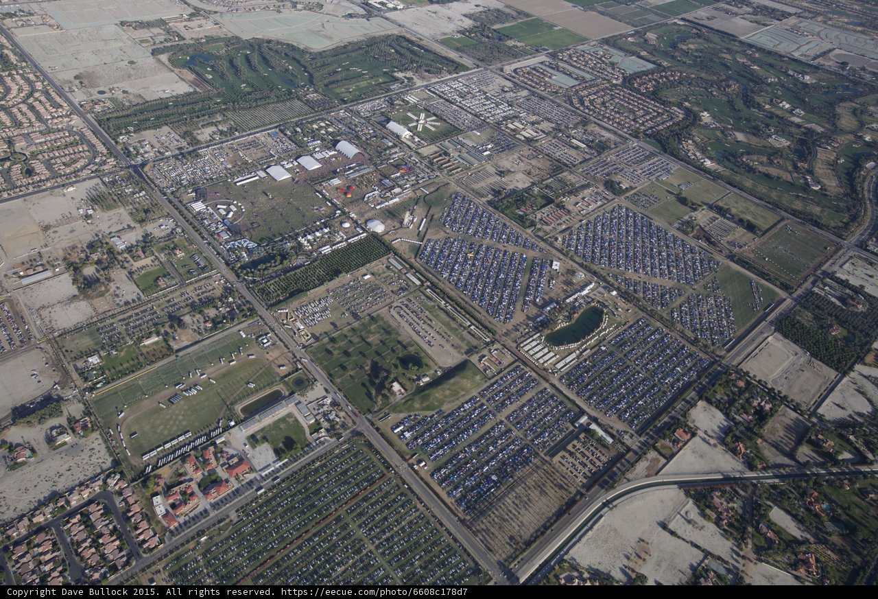 Aerial View of Coachella Valley