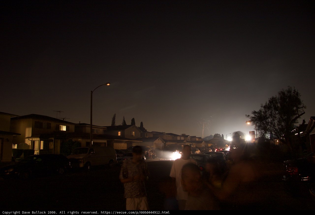 Nighttime Gathering Under the Street Lamp