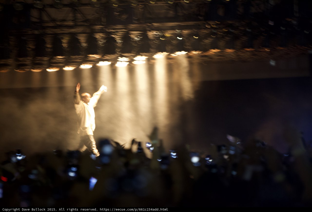 Kanye West Arms Up Blur