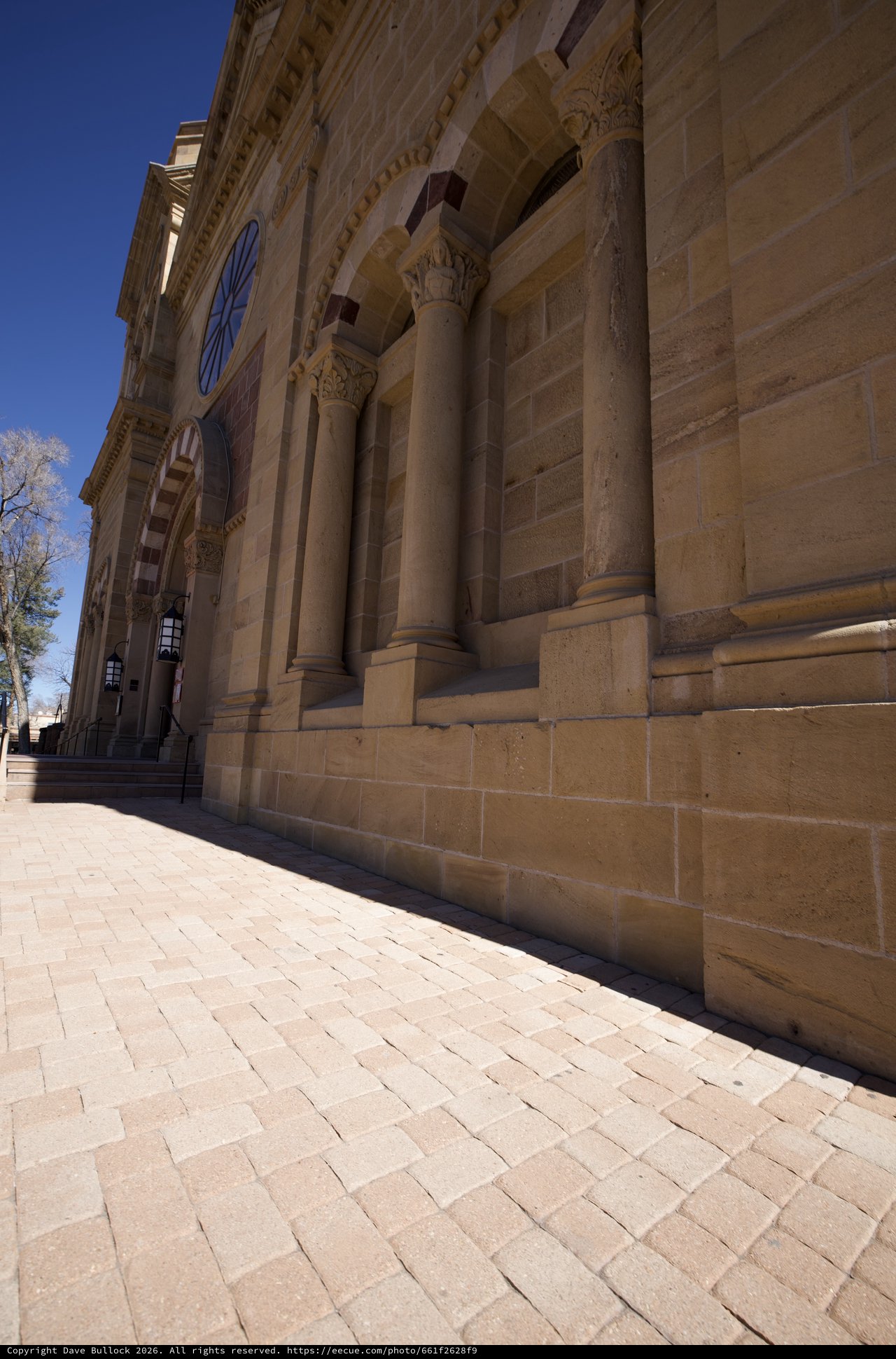 Classical Columns and Stone Architecture in Sunlight