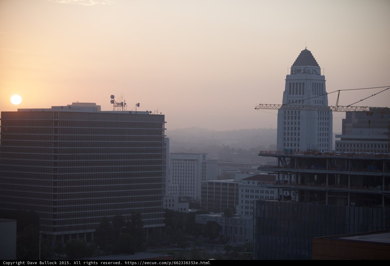 Civic Center Sunset Panorama