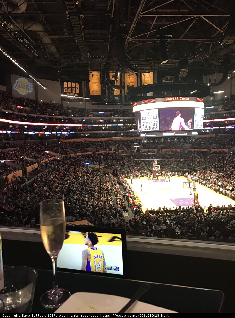 Lakers Game View from Top of Crypto.com Arena