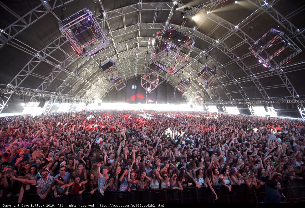 Coachella Music Festival Crowd