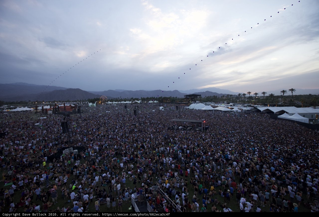 Jam-Packed Crowd at Coachella Music Festival