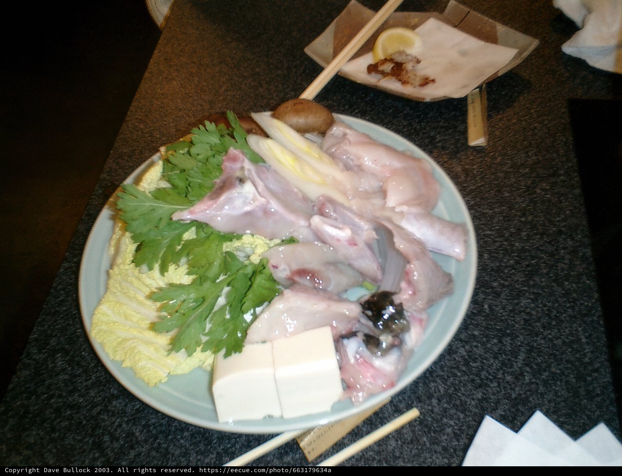 Blowfish Dinner in Tokyo