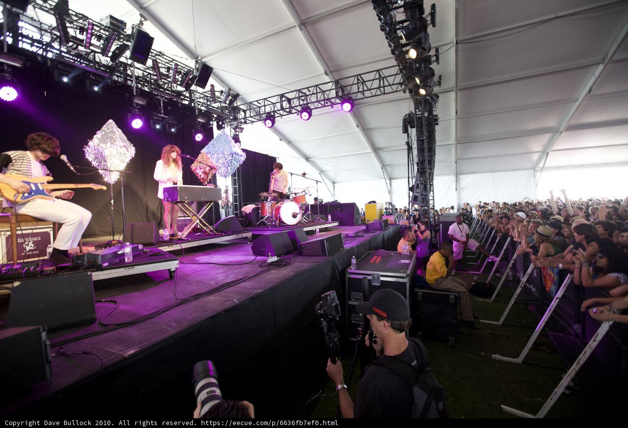 Rocking the Coachella Tent