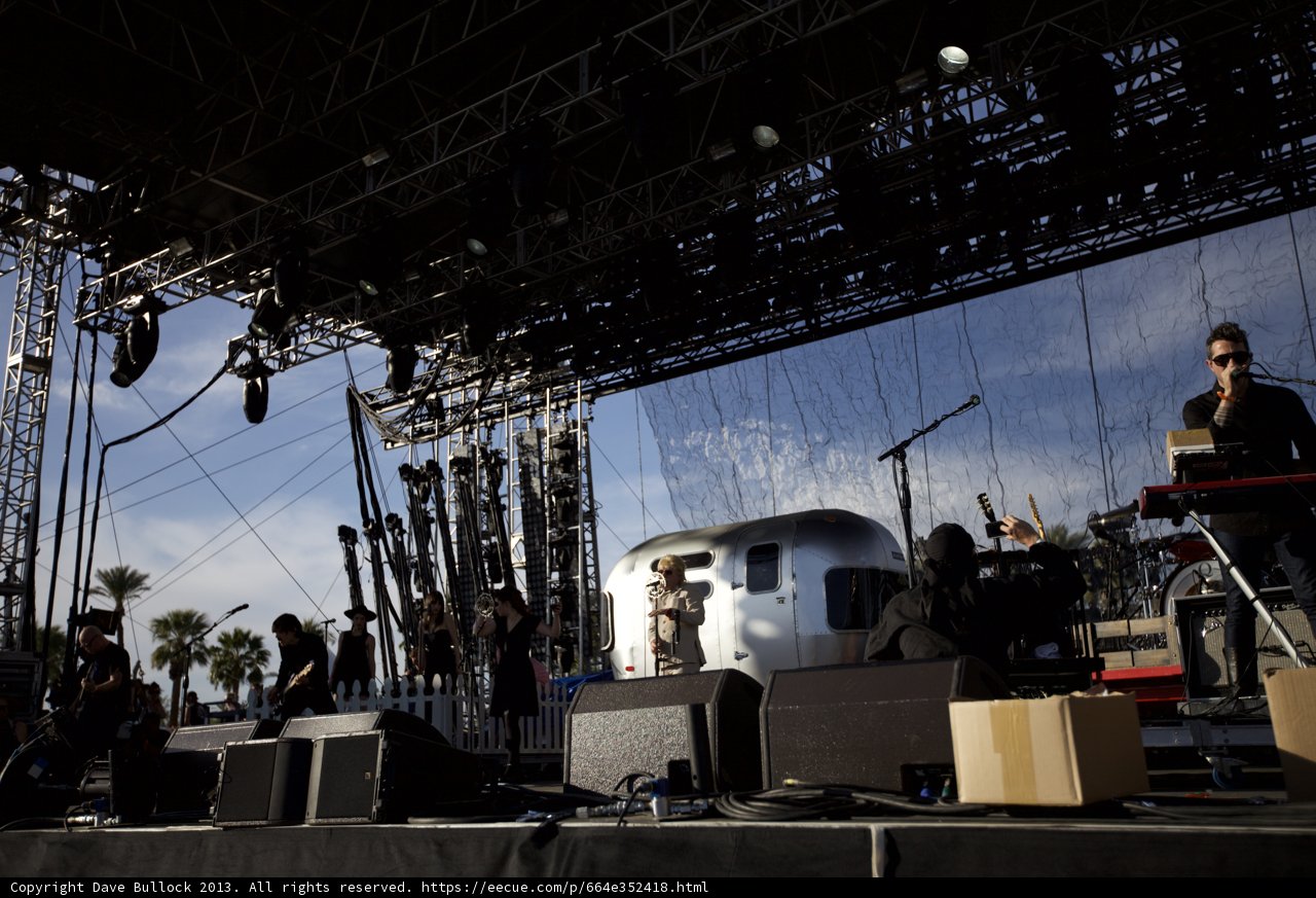 Band Rocking Coachella Stage