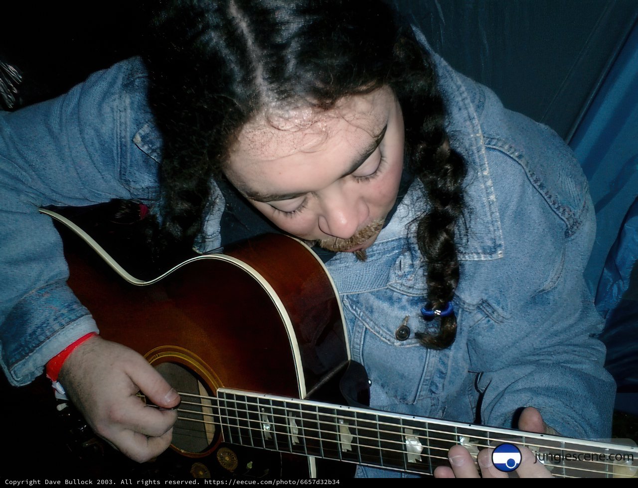 Musician with Dreadlocks