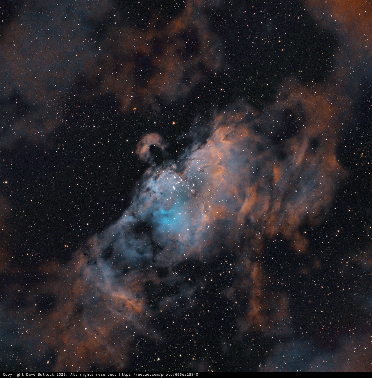 M16 Eagle Nebula in SHO Narrowband Palette