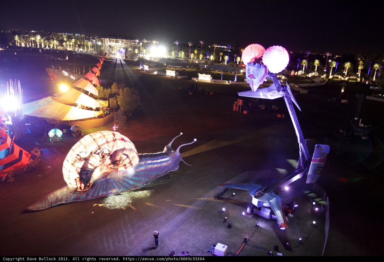 Bright Lights on the Coachella Stage