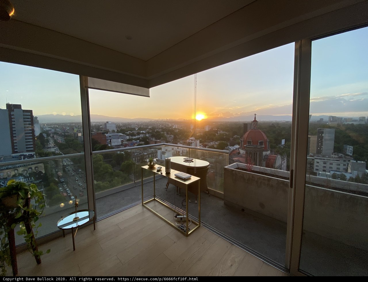 Serene Sunset from Our Balcony in Mexico City