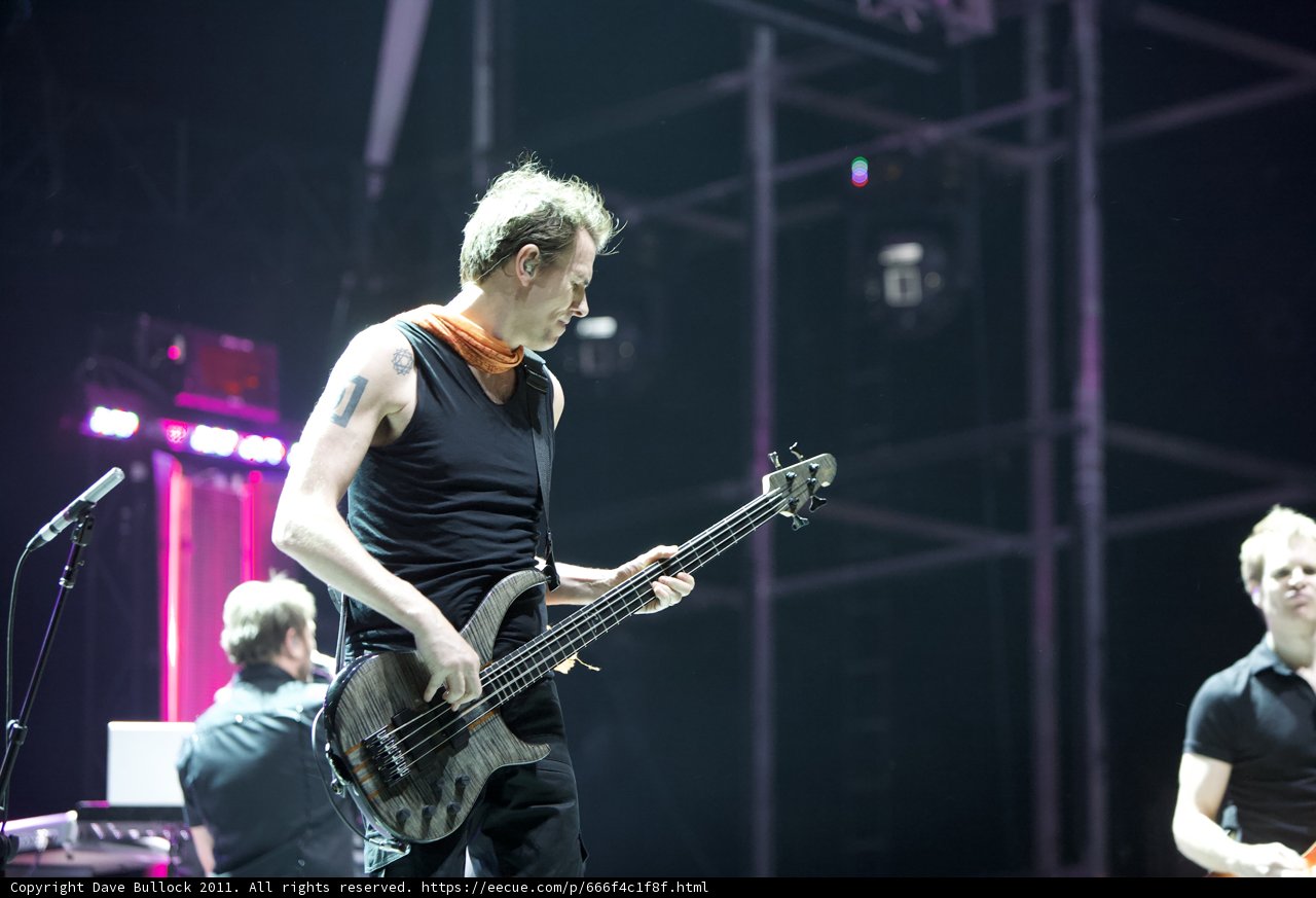 Bassist and his Partner on Stage