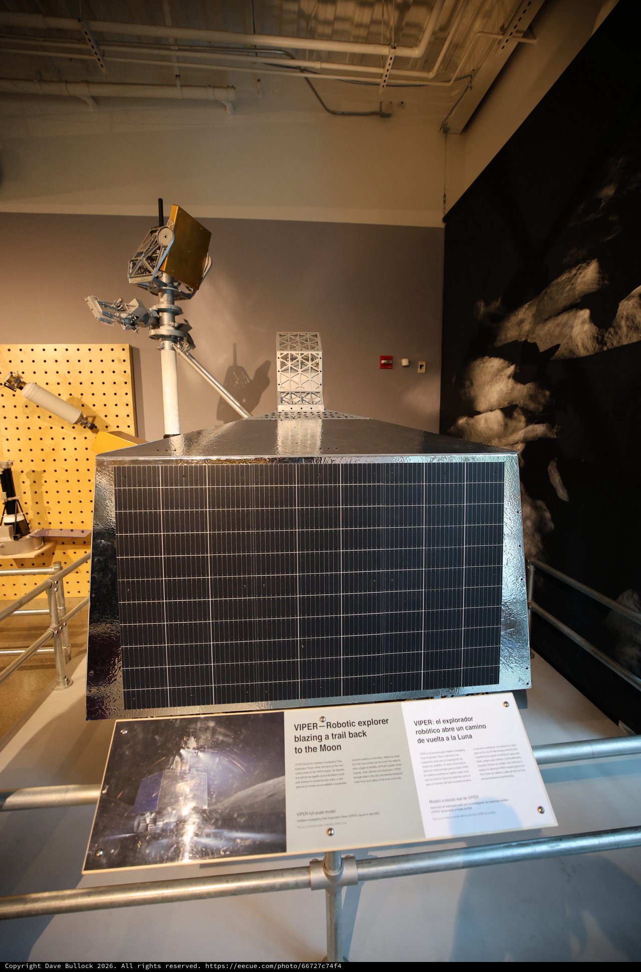 VIPER Lunar Robotic Explorer Display at Space Museum