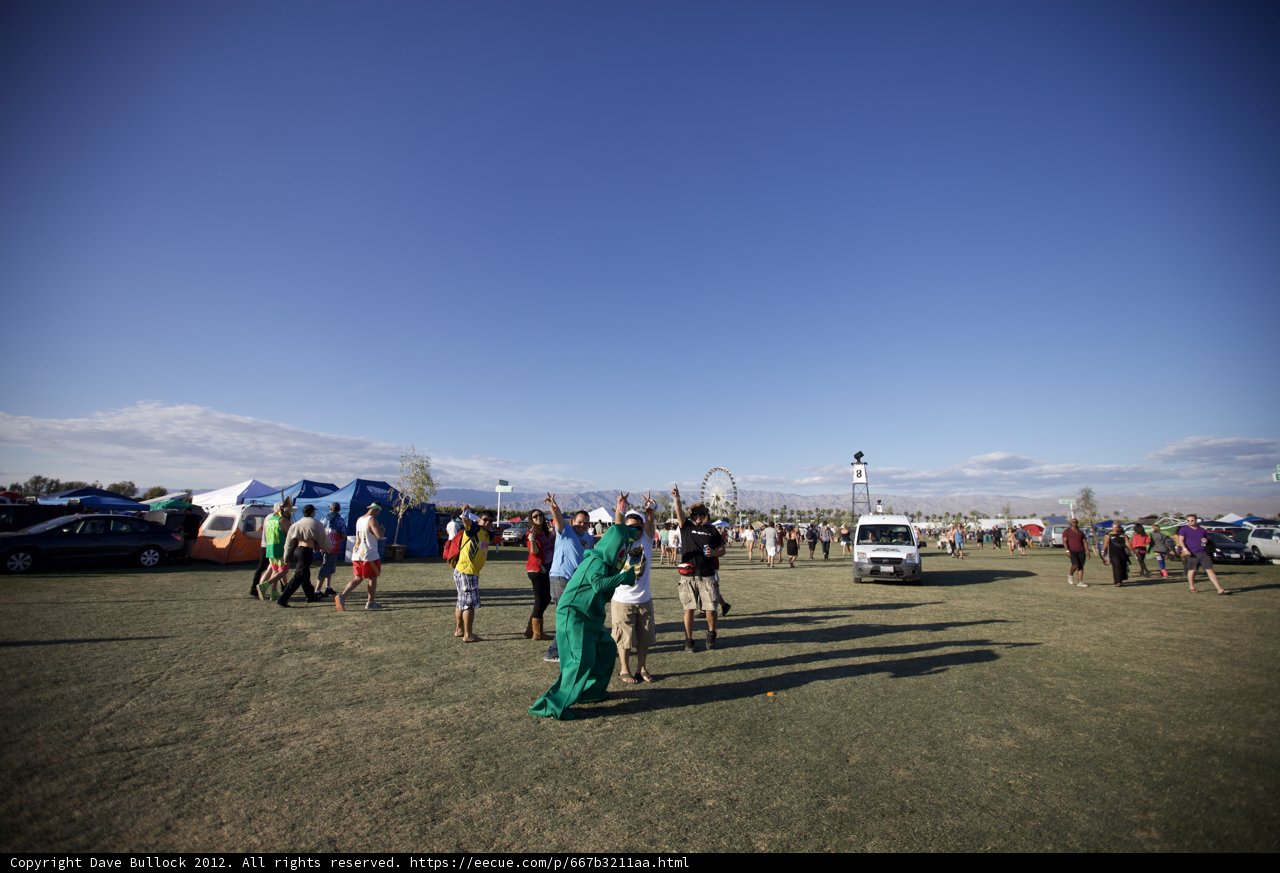 Camping Amidst the Crowd
