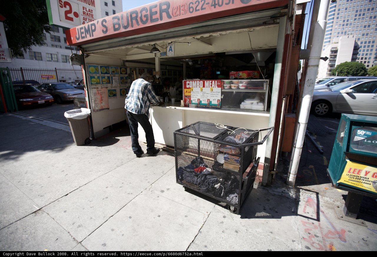 Burger Stand on the Walkway