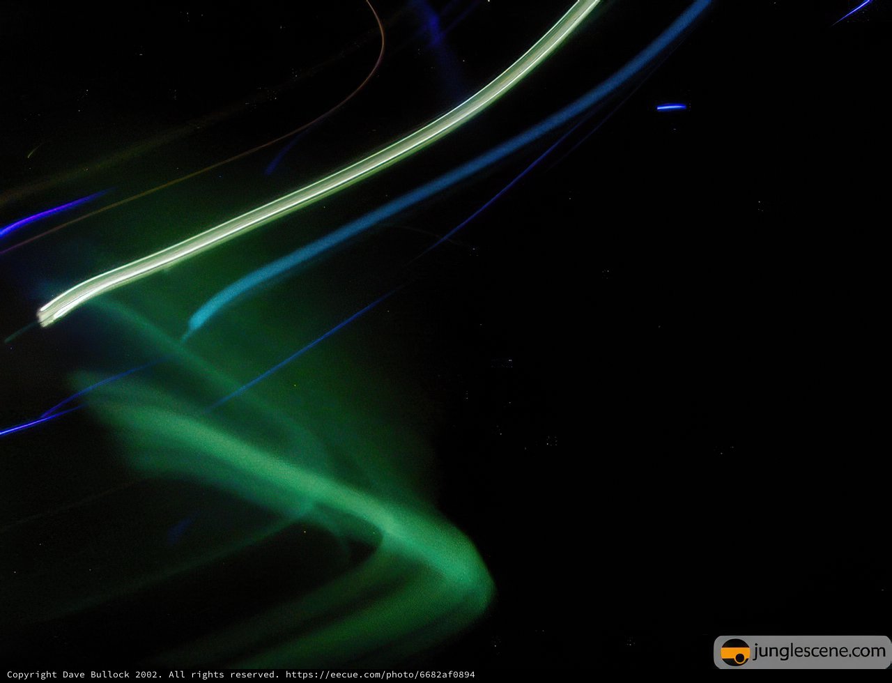 Celestial Aurora in Night Sky