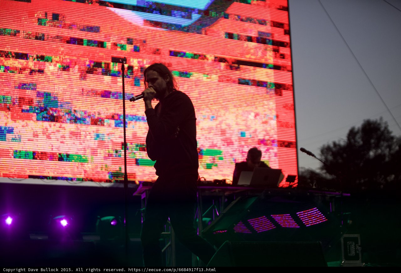 Silhouette Glitchy Red Screen
