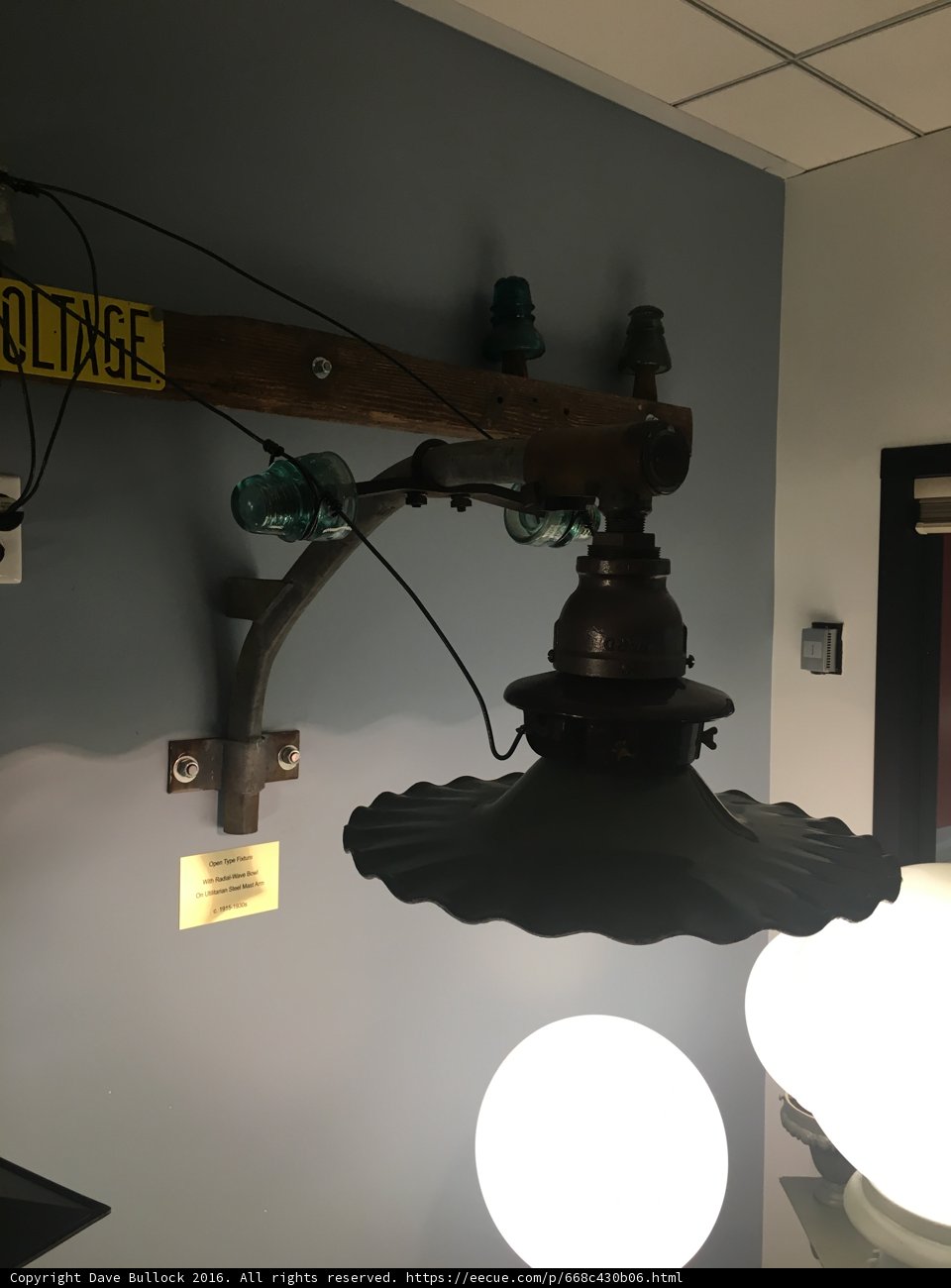 Illuminating Bronze and Wood Light Fixture
