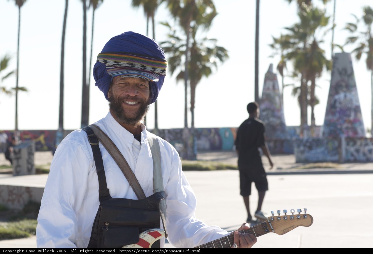 Turbaned Guitarist Shreds in Paradise