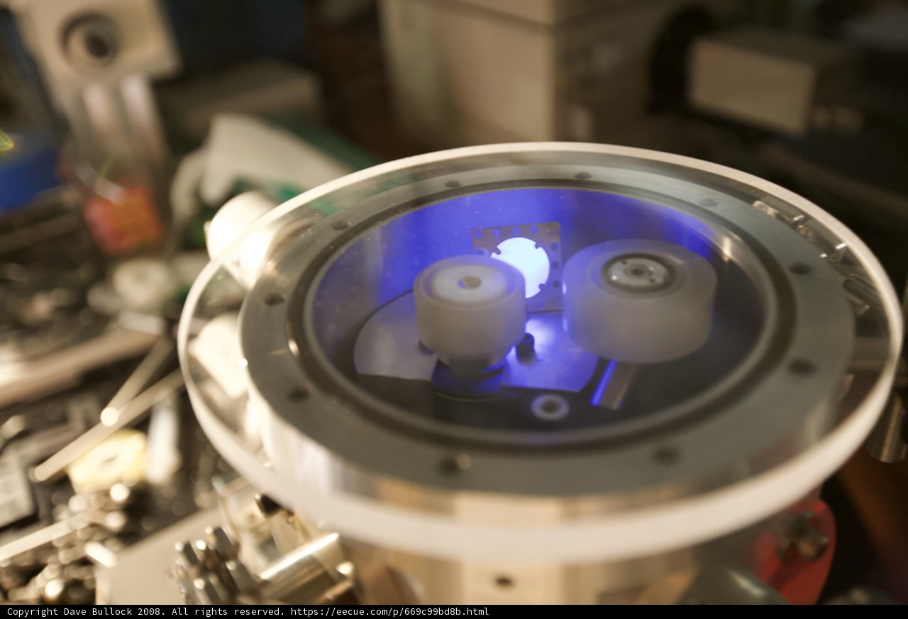 Blue-Lit Machine at UCLA Xray Lab