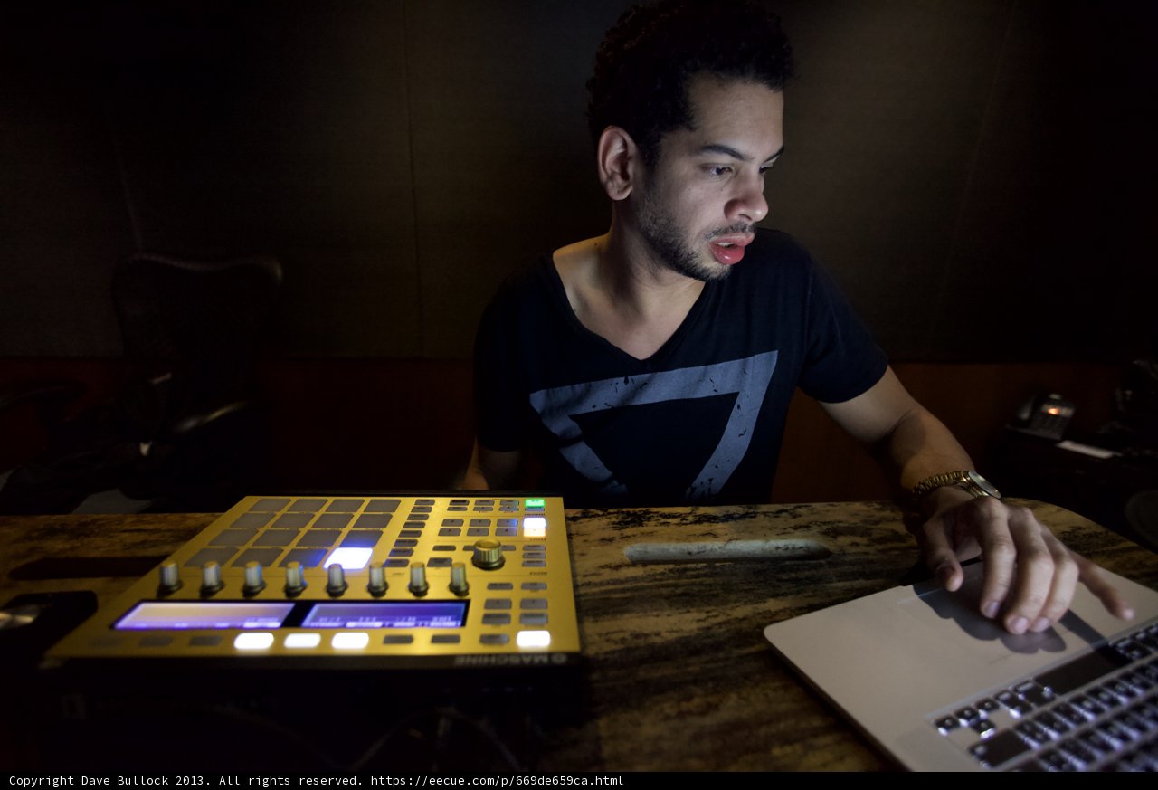 Marc Kinchen in his Home Studio