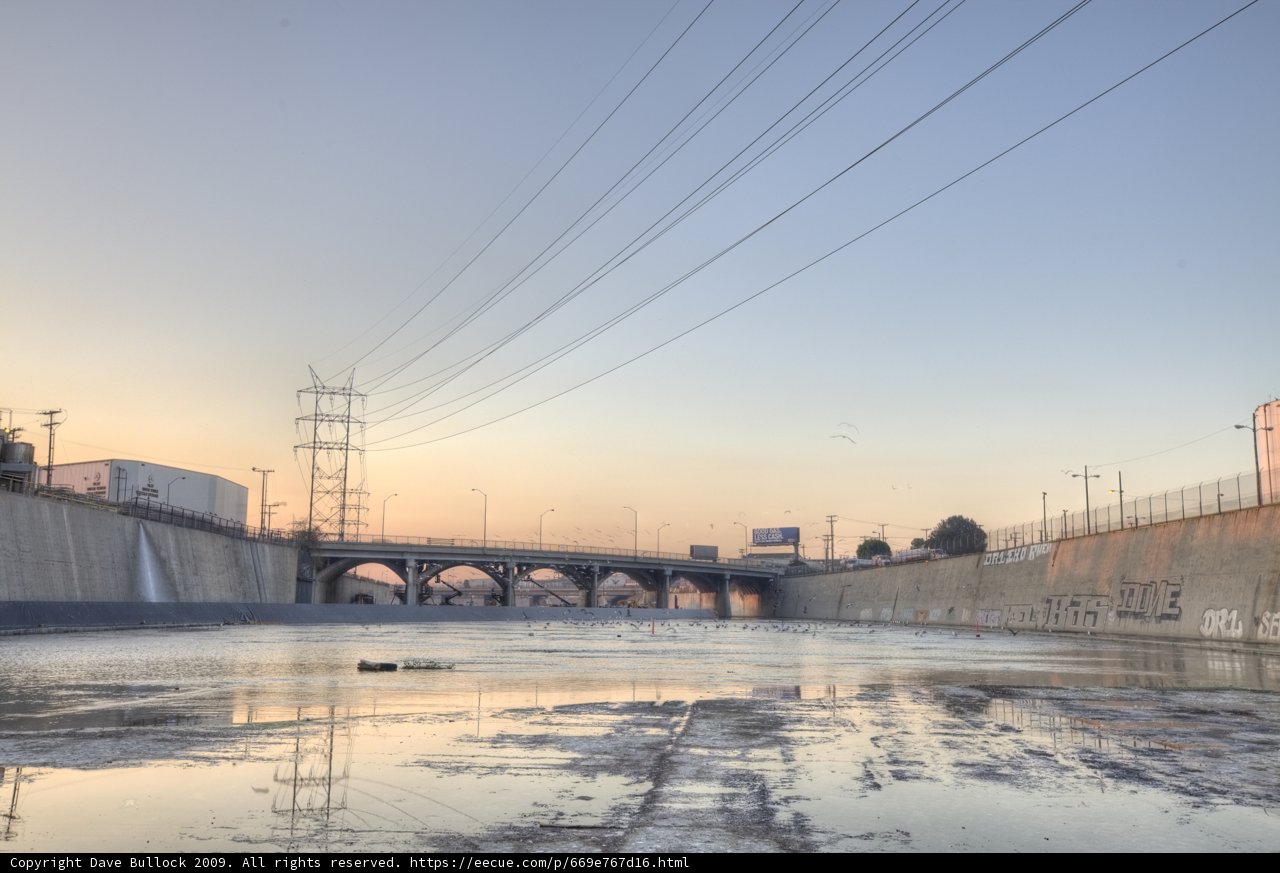 Towering above the LA River