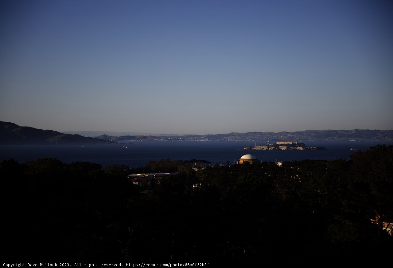 Serene Ocean Vista from the Hilltop