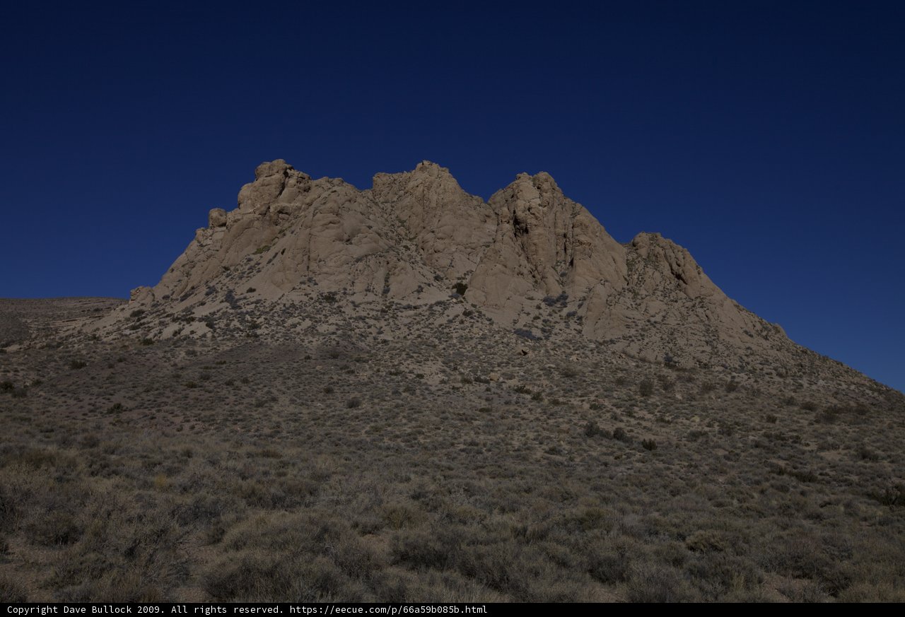 Majestic Rock Formation in Death Valley