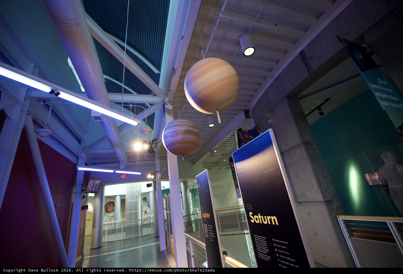 Saturn Exhibit at Chabot Space and Science Center