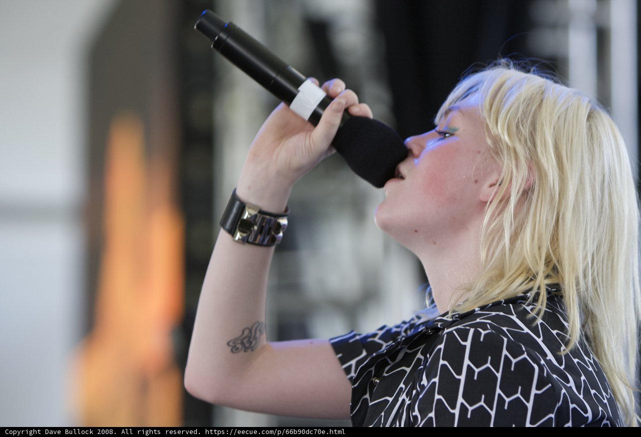 Blonde Bombshell Rocks Coachella Stage
