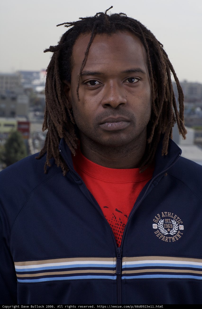 Dreadlocked Man in Winter Wear