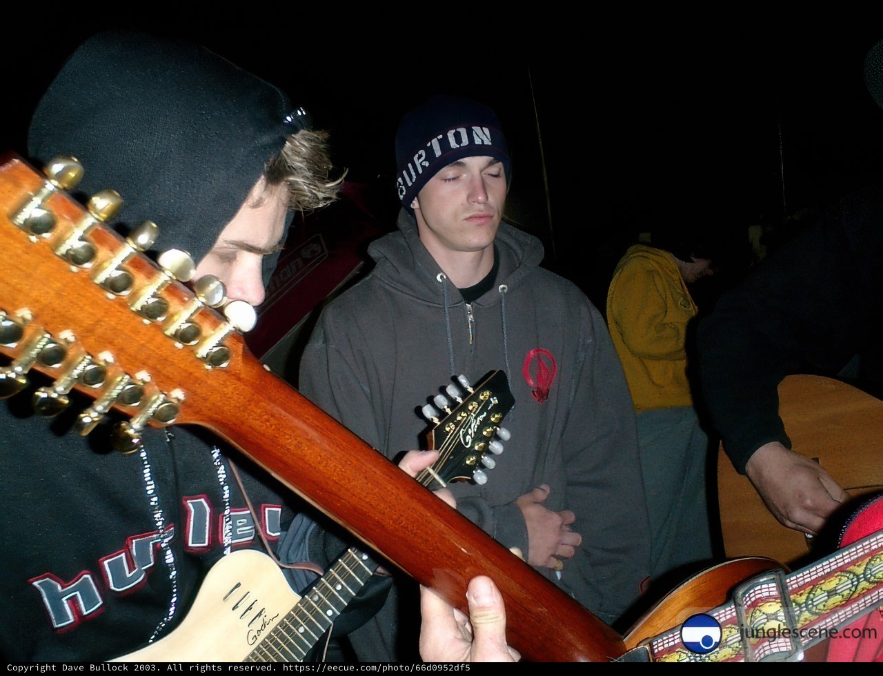Jamming at the Coachella Artist Area