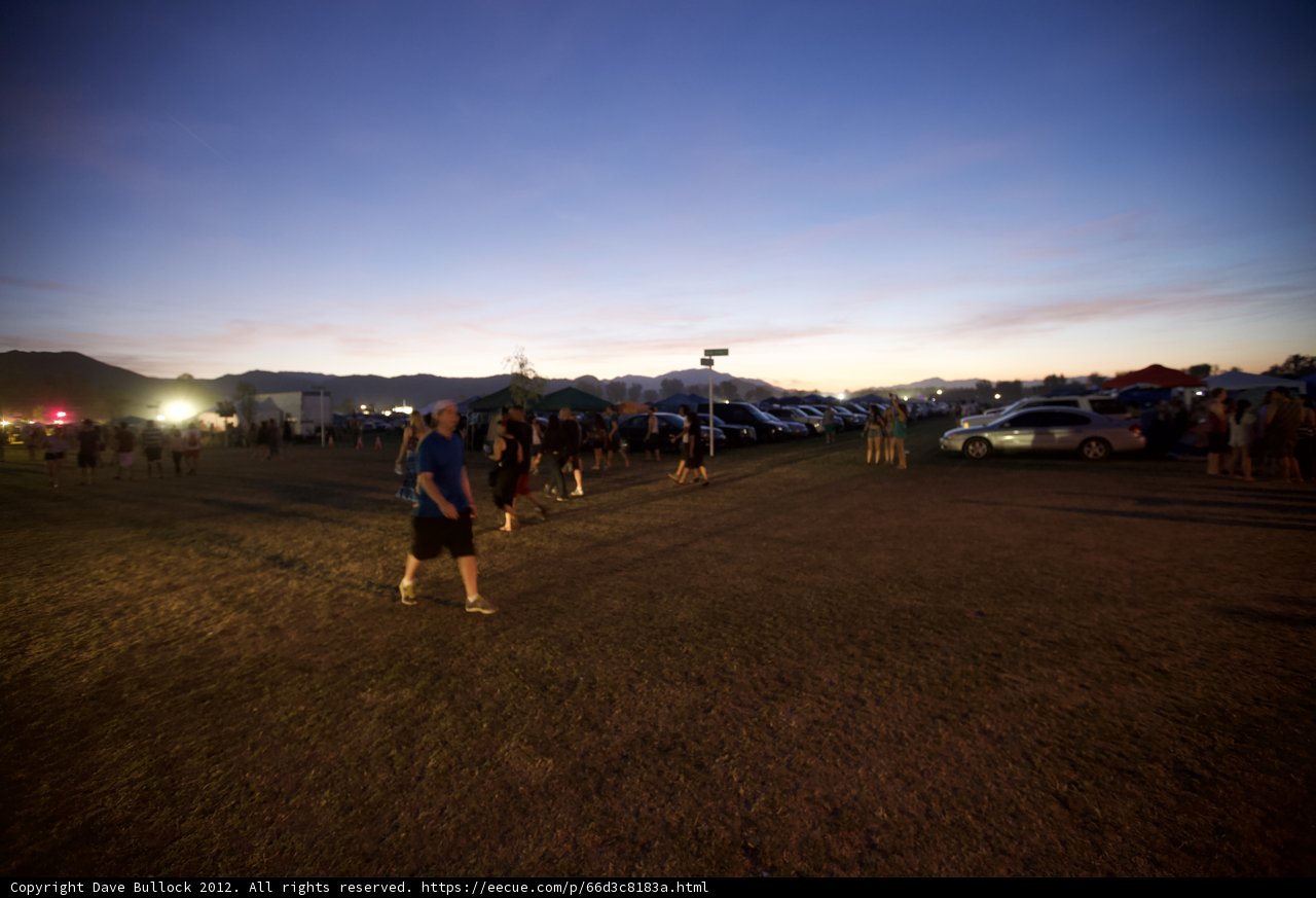 Dusk at Coachella