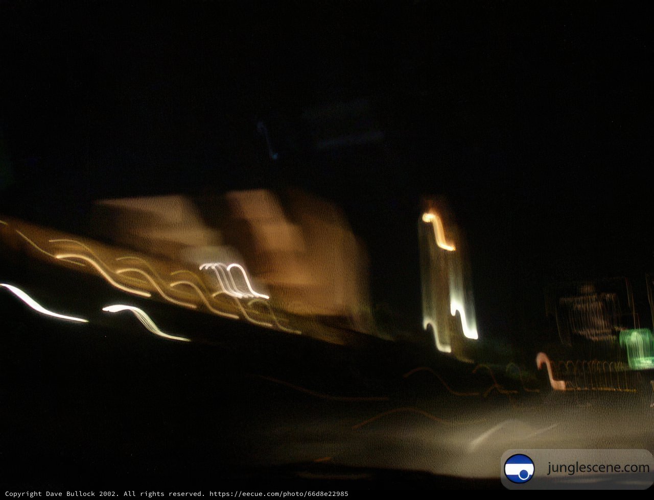 Blurry Metropolis Night